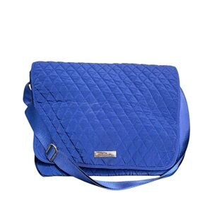 Vera Bradley Navy Quilted Messenger Bag